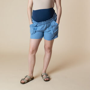 Short fluido de embarazo con banda alta 