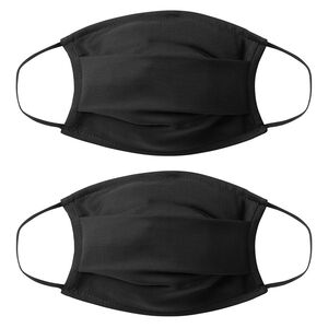 Pack de 2 mascarillas de tela para niño - Negro 