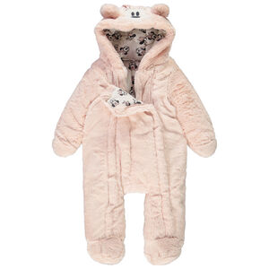 Pelele piloto de sherpa Minnie Disney para bebé niña con acabados diferentes según la edad 