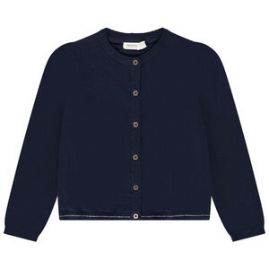 Gilet de punto liso y lurex para niña 