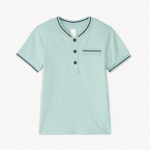 Polo de manga corta con cuello teddy para bebé niño 