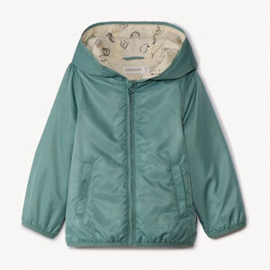 Cortavientos con 50% poliéster reciclado para bebé niño 