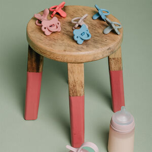 Chupete silicona fisiológico 6-18M Colour Essence Butterfly azul 