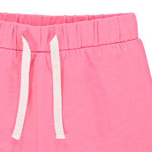 Short de felpa liso para bebé niña 