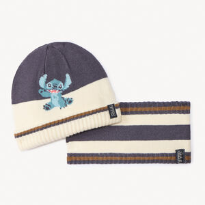 Set bonnet + snood en tricot Stitch Disney pour bébé garçon Main Set bonnet + snood en tricot Stitch Disney pour bébé garçon