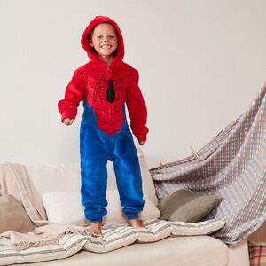 Pelele de sherpa bicolor Spider-Man Marvel para niño 