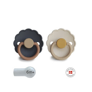 PACK 2 CHUPETES SILICONA DAISY AURORA/CHAMOMILE 6+ 