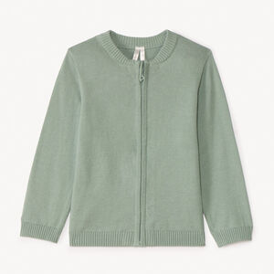 Chaleco de punto unido con cremallera para bebé niño 