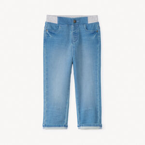 Vaqueros rectos con cintura elástica para bebé niño 