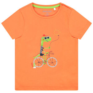 Camiseta de manga corta con estampado de animales para bebé niño 