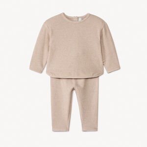 Conjunto de 2 piezas look total liso para bebé 