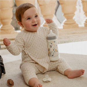 Biberón con tetina fisiológica SX PRO L 360ml Wonderland liberty gris 