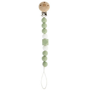 Chupete de madera y silicona verde 