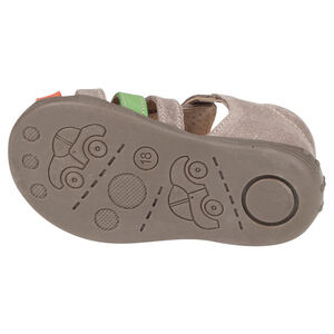 Zapatos descubiertos con correas con hebilla en contraste 