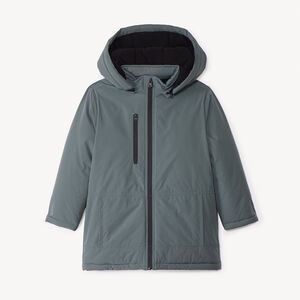 Parka acolchada con capucha desmontable para niño 