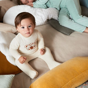 Pelele de terciopelo estampado para bebé niño 