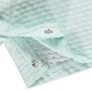 Combishort efecto arrugado con hibisco brillante para bebé niña 