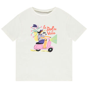 Camiseta de manga corta print Dolce Vita para niña 