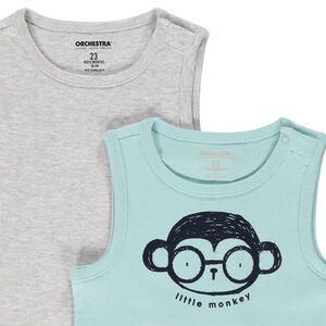 Pack de 2 débardeurs para bebé niño 