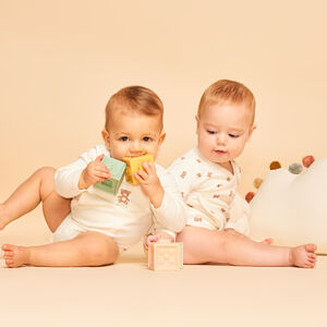 Lote de 2 bodies fantasía osito para bebé 