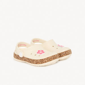 Zuecos con insignia de flor y correa para bebé niña 