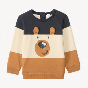 Jersey divertido de perro en tricolor para bebé niño 