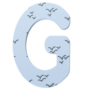 Letra decorativa de madera G 