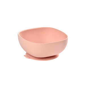 Bol en silicone avec ventouse – Rose 