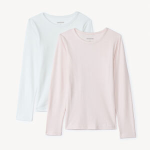 Conjunto de 2 bodies de manga larga térmicos para niña. 