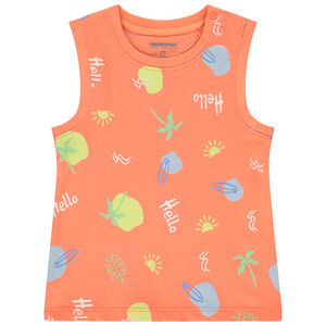 Camiseta sin mangas print fantasía para bebé niño 