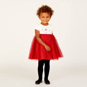 Ropa de fiesta de manga corta efecto 2 en 1 para bebé niña 