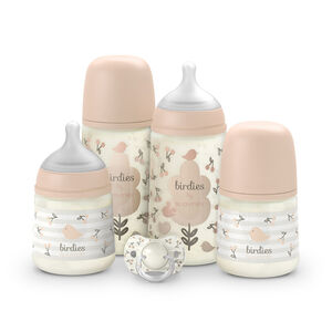 Coffret nouveau-né 5 pièces Birdies rose 