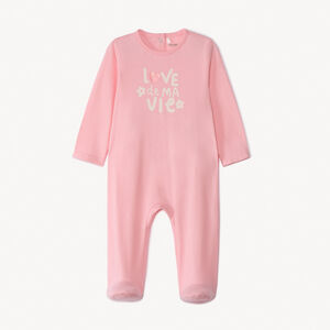 Pelele de punto jersey estampado para bebé niña 