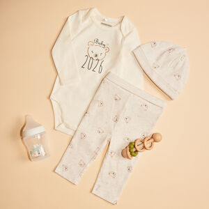 Set de nacimiento de 3 piezas Baby 2026 para bebé 