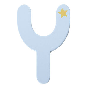 Letra de madera Y decorativa pintada a mano para habitación infantil 