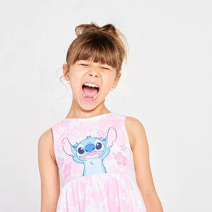 Robe sans manches effet tye & dye Stitch Disney pour fille Main Robe sans manches effet tye & dye Stitch Disney pour fille