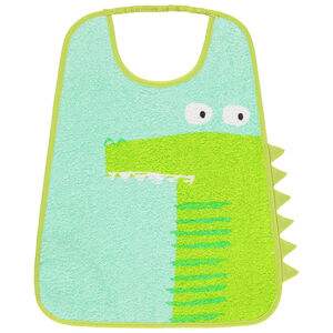 Babero de esponja con estampado de cocodrilo 