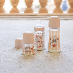 Biberón con tetina fisiológica SX PRO S 150ml Wonderland rayas rosa 