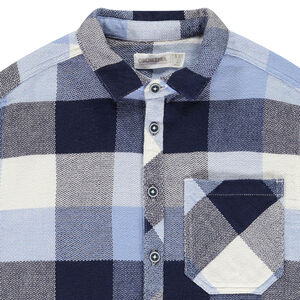 Camisa de tela a cuadros estilo leñador para niño 