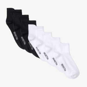Lote de 7 pares de calcetines cortos lisos para niño 