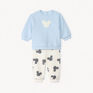 Conjunto de jogging en felpa con efecto gofrado Mickey Disney para bebé niño 