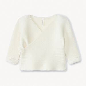 Brassière de punto liso para niña bebé. 