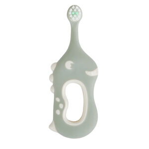Cepillo de dientes ergonómico 6M+ Dinosaurio verde 