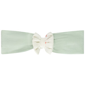 Diadema bicolor con lazo para bebé niña 