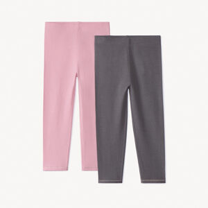 Lote de 2 calzoncillos largos lisos para bebé niña 