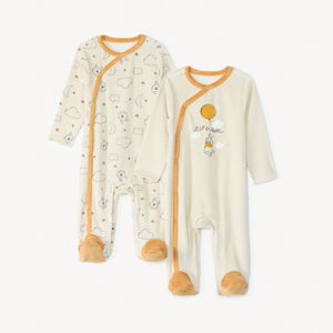 Lote de 2 peleles Winnie the Pooh Disney para bebé niño con aperturas diferentes según la edad 