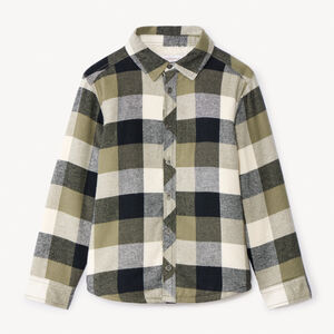 Sobrecamisa de franela con forro a cuadros para niño 