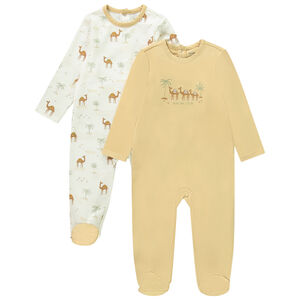 Lote de 2 peleles fantasía para bebé niño con apertura diferente según la edad 