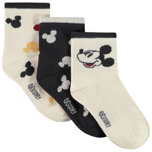 Pack de 3 pares de calcetines normales Mickey Disney para niño 