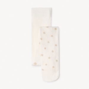 Medias gruesas con estampado de lunares brillantes para bebé niña 